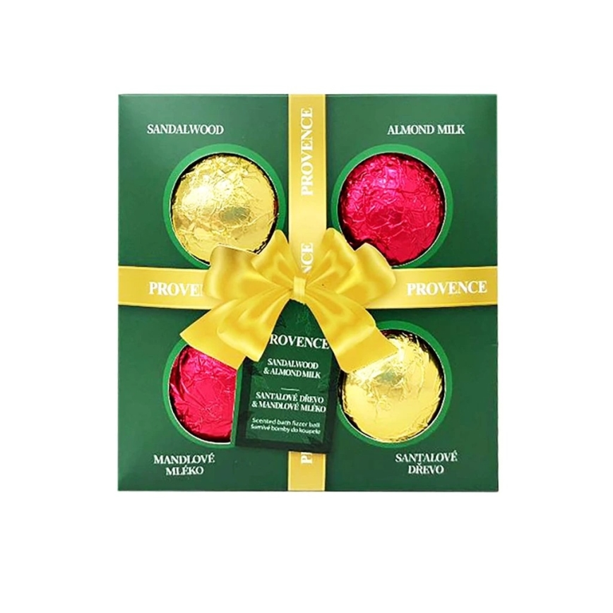 Sada 4x šumivých kúpeľových bômb PROVENCE