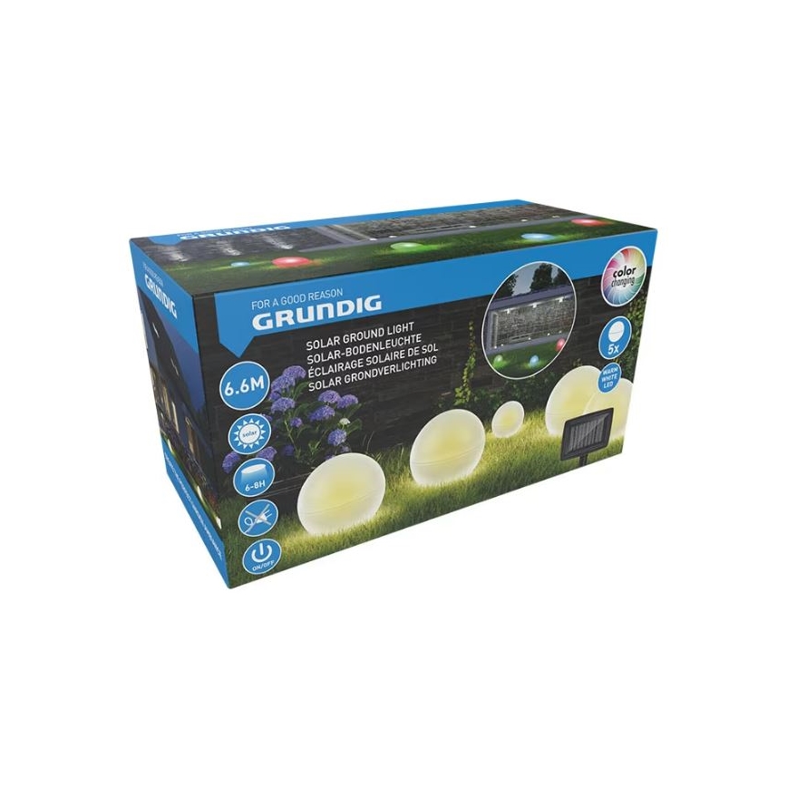 SADA 5x LED Solárne svietidlo LED/3,2V multicolor