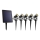 SADA 5x LED Vonkajšia lampa so solárnym panelom LED/4000 mAh IP44