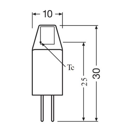 Sada 5x LED žiaroviek PIN MICRO G4/1W/12V 2700K - Osram