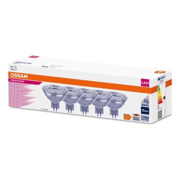 SADA 5x LED žiarovka MR16 GU5,3/2,6W/12V 2700K 36° - Osram