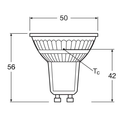 SADA 5x LED Žiarovka PAR16 GU10/4,3W/230V 4000K 36° - Osram