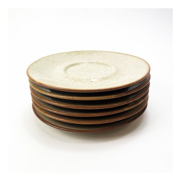Sada 6 tanierov Kropki, priemer 17 cm
