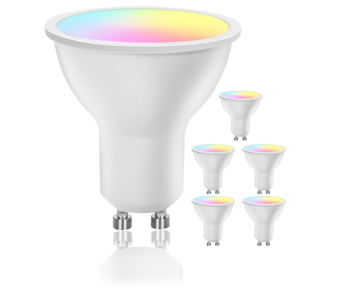 B.V. SADA 6x LED RGBW stmievateľná žiarovka MESH GU10/6,5W/230V 2700-6500K - 8433325325701