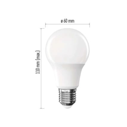 SADA 6x LED žiaroviek A60 E27/8,8W/230V 4000K