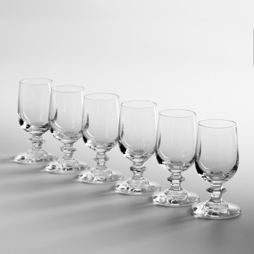 Sada 6x likérový pohár 70 ml číra