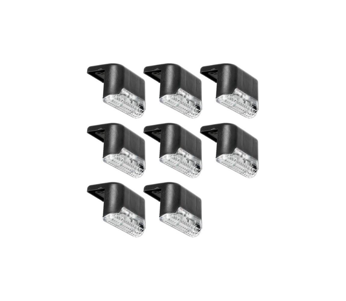 SADA 8x LED Solárne osvetlenie schodiska LED/0,06W/1,2V 3000K IP44 600 mAh KTLPNCB8