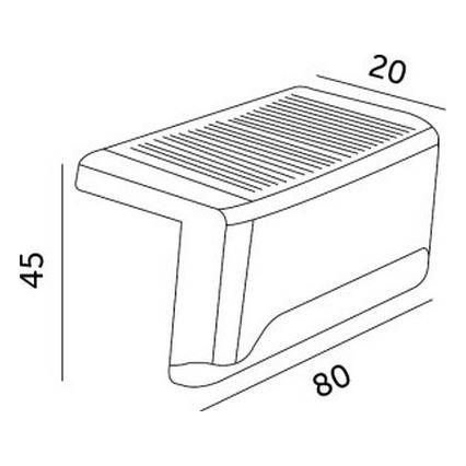 SADA 8x LED Solárne osvetlenie schodiska LED/0,06W/1,2V 3000K IP44 600 mAh