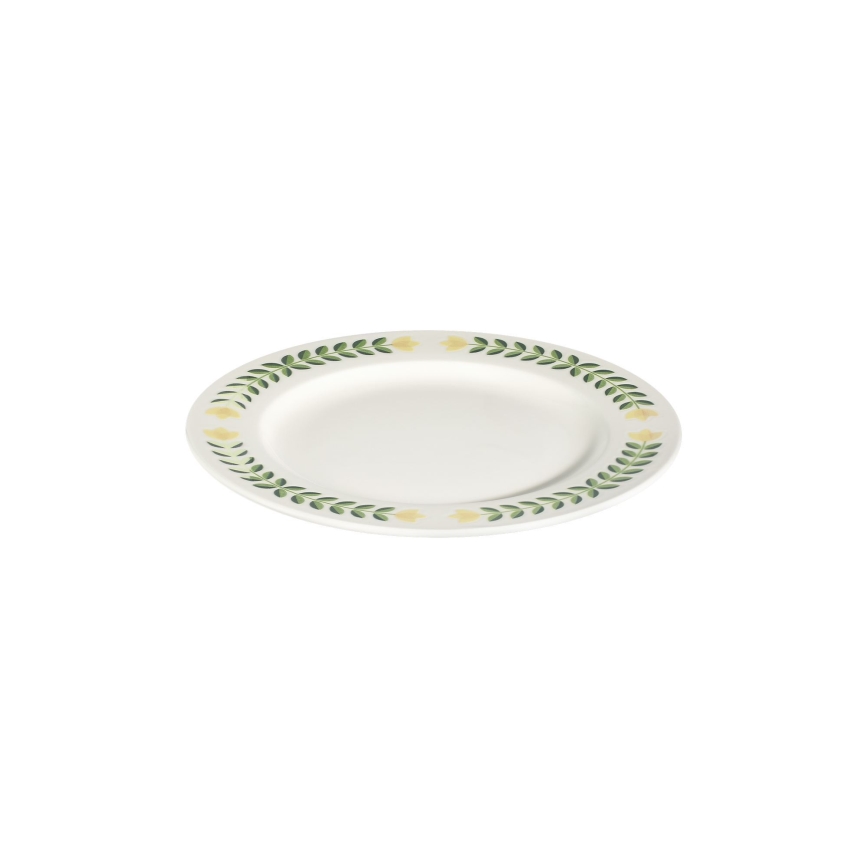 Sada riadu 24 ks biela/zelená/žltá/porcelán