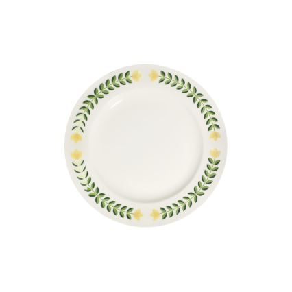 Sada riadu 24 ks biela/zelená/žltá/porcelán