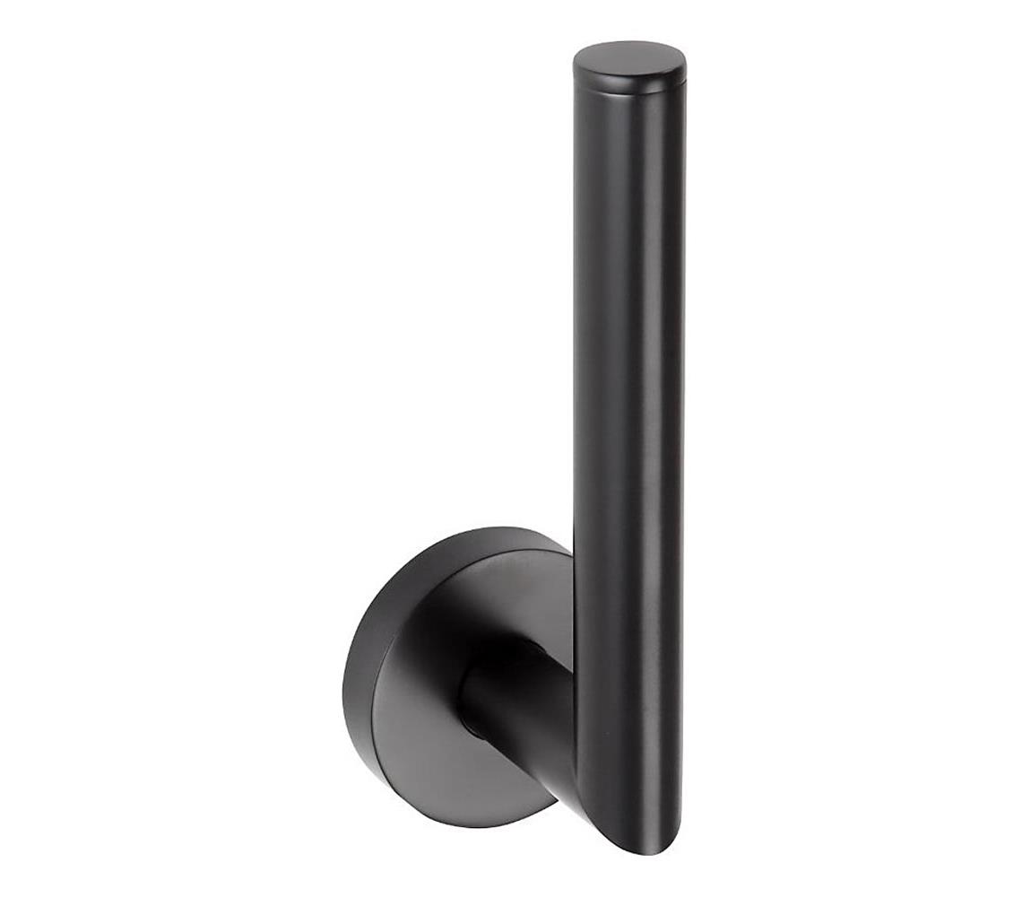 Sapho - Držiak toaletného papiera X-ROUND 16,5 cm čierny XR701B