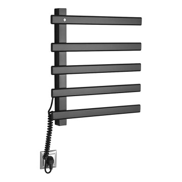 Sapho - Elektrický sušák na uteráky ELCOR 63W 48x52 cm matná čierna