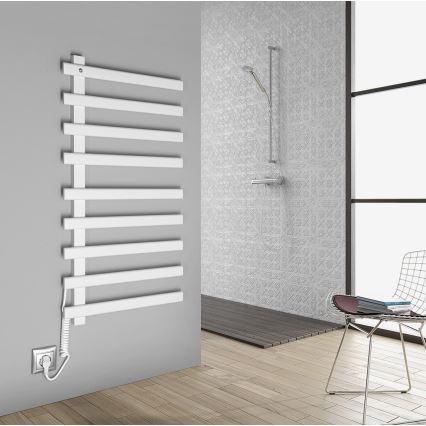Sapho - Elektrický sušiak na uteráky ELCOR 128W 92x48 cm matná biela