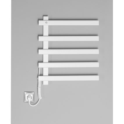 Sapho - Elektrický sušiak na uteráky ELCOR 63W 52x48 cm matná biela