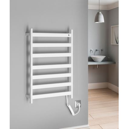 Sapho - Elektrický sušiak na uteráky ELIAS 105W 73x49 cm matná biela