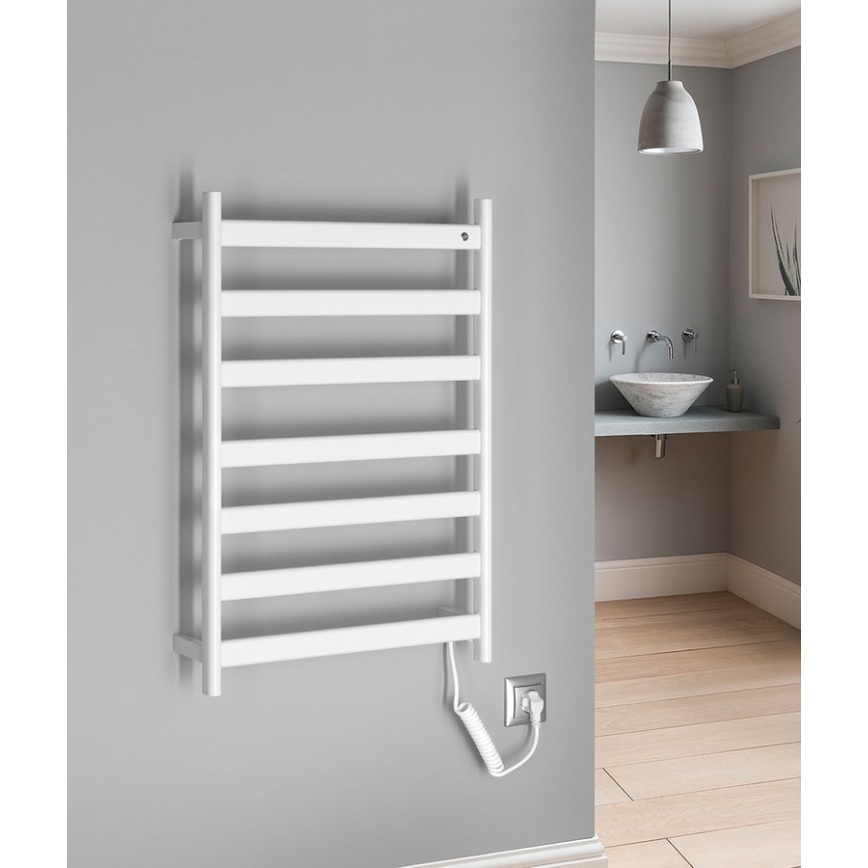 Sapho - Elektrický sušiak na uteráky ELIAS 105W 73x49 cm matná biela