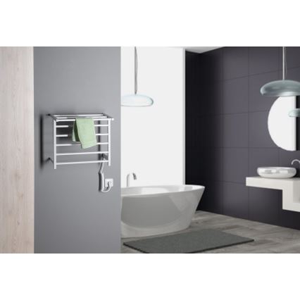 Sapho - Elektrický sušiak na uteráky ELZOR 60 W 47x50 cm matná biela