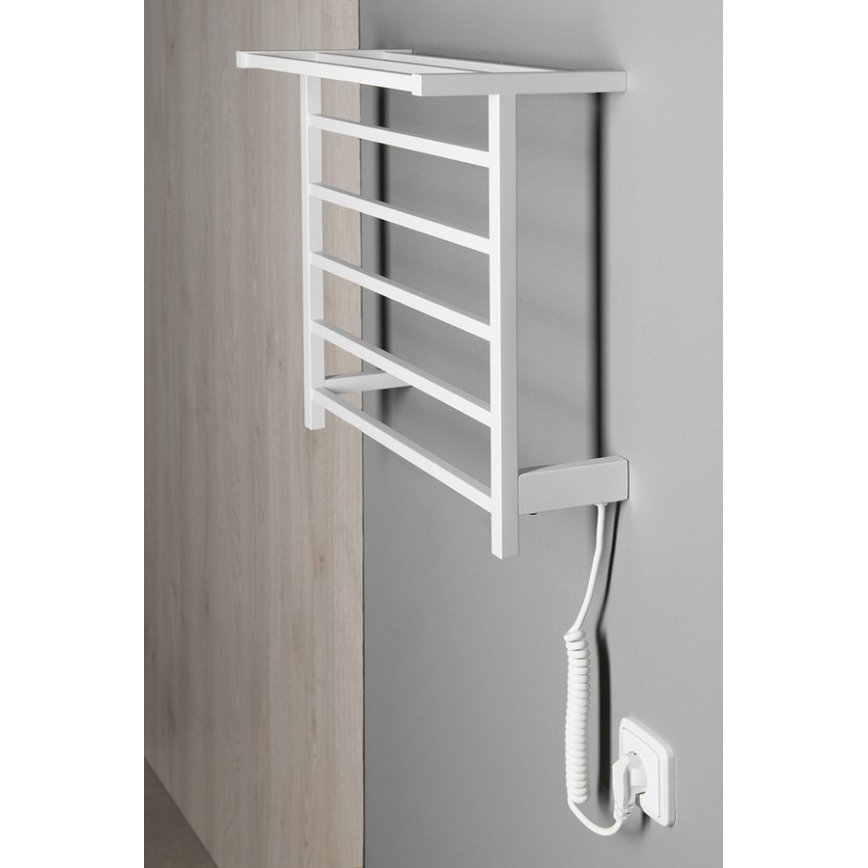 Sapho - Elektrický sušiak na uteráky ELZOR 60 W 47x50 cm matná biela