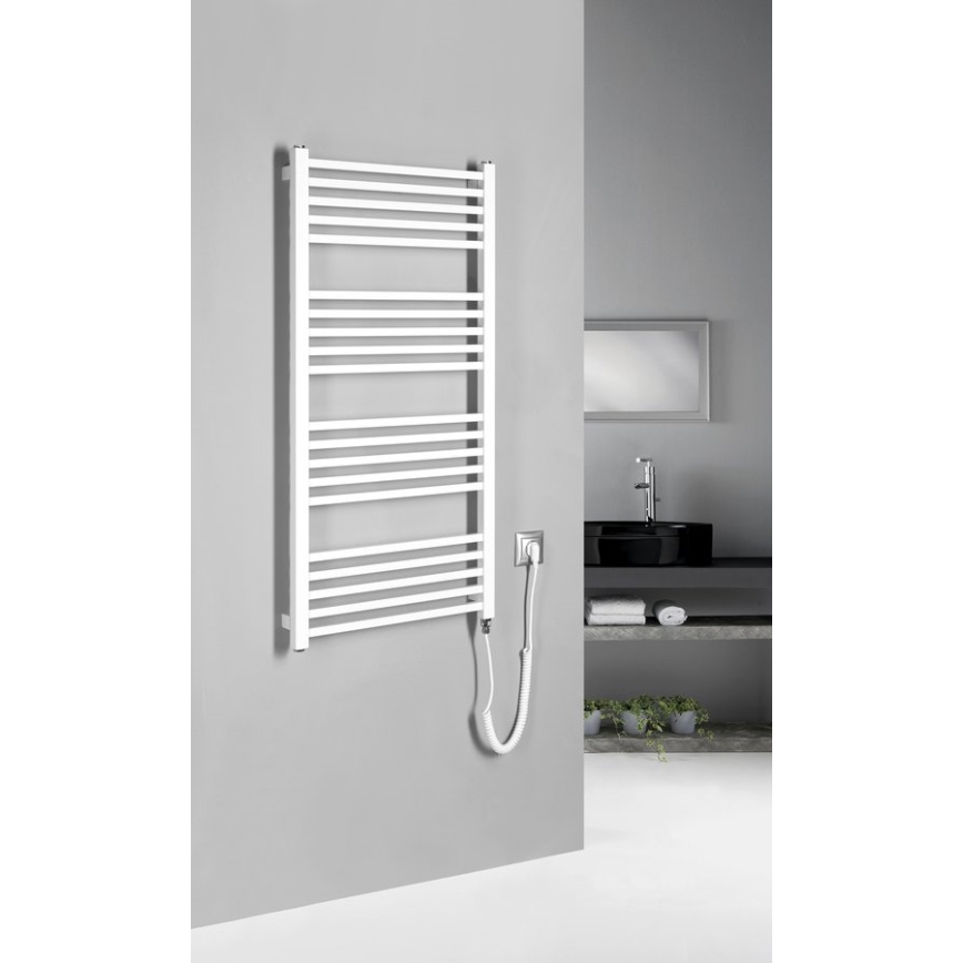 Sapho - Elektrický sušiak na uteráky METRO-E 400W 106x50 cm biely