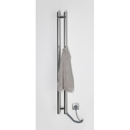 Sapho - Elektrický sušiak na uteráky PAPINADO 40W 120x11 cm lesklý chróm