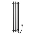 Sapho - Elektrický sušiak na uteráky PAPINADO 85W 120x26 cm matná čierna