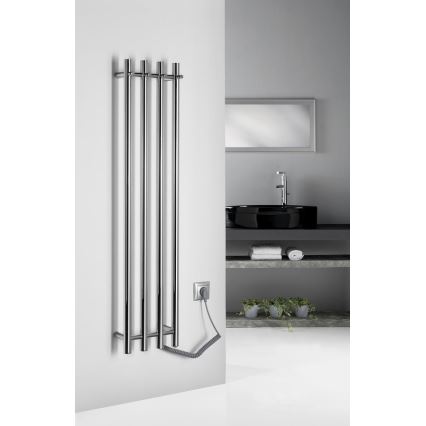 Sapho - Elektrický sušiak na uteráky PAPINADO 85W/230V 120 cm lesklý chróm pravá