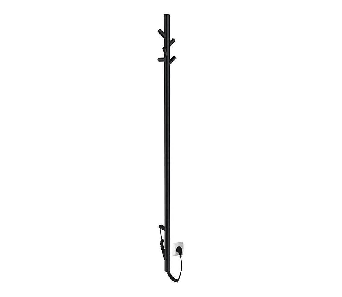 Sapho - Elektrický sušiak na uteráky PASADOR 30W 150x15 cm matná čierna ER175BV