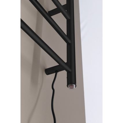 Sapho - Elektrický sušiak na uteráky REDONDO 130 W 116 x 63 cm matná čierna