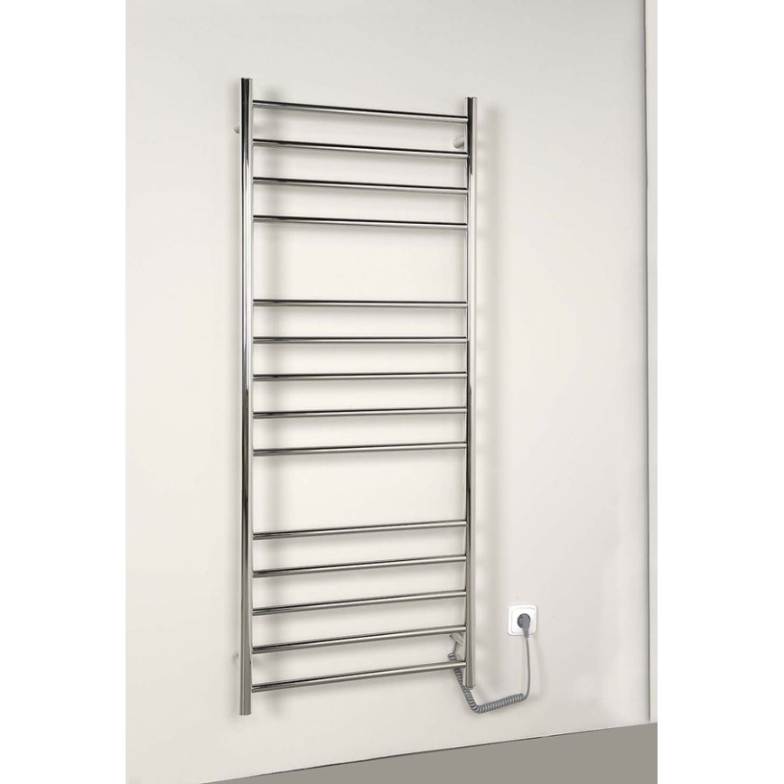 Sapho - Elektrický sušiak na uteráky REDONDO 130W 116x63 cm lesklý chróm