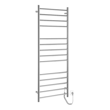 Sapho - Elektrický sušiak na uteráky REDONDO 130W 150x60 cm lesklý chróm guľatý