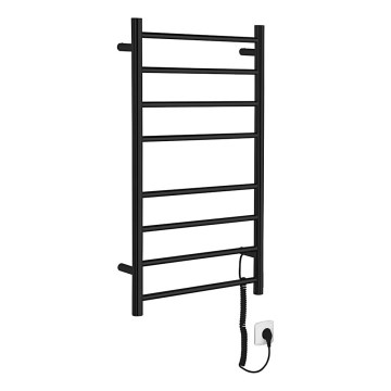 Sapho - Elektrický sušiak na uteráky REDONDO 75W 90x50 cm matná čierna