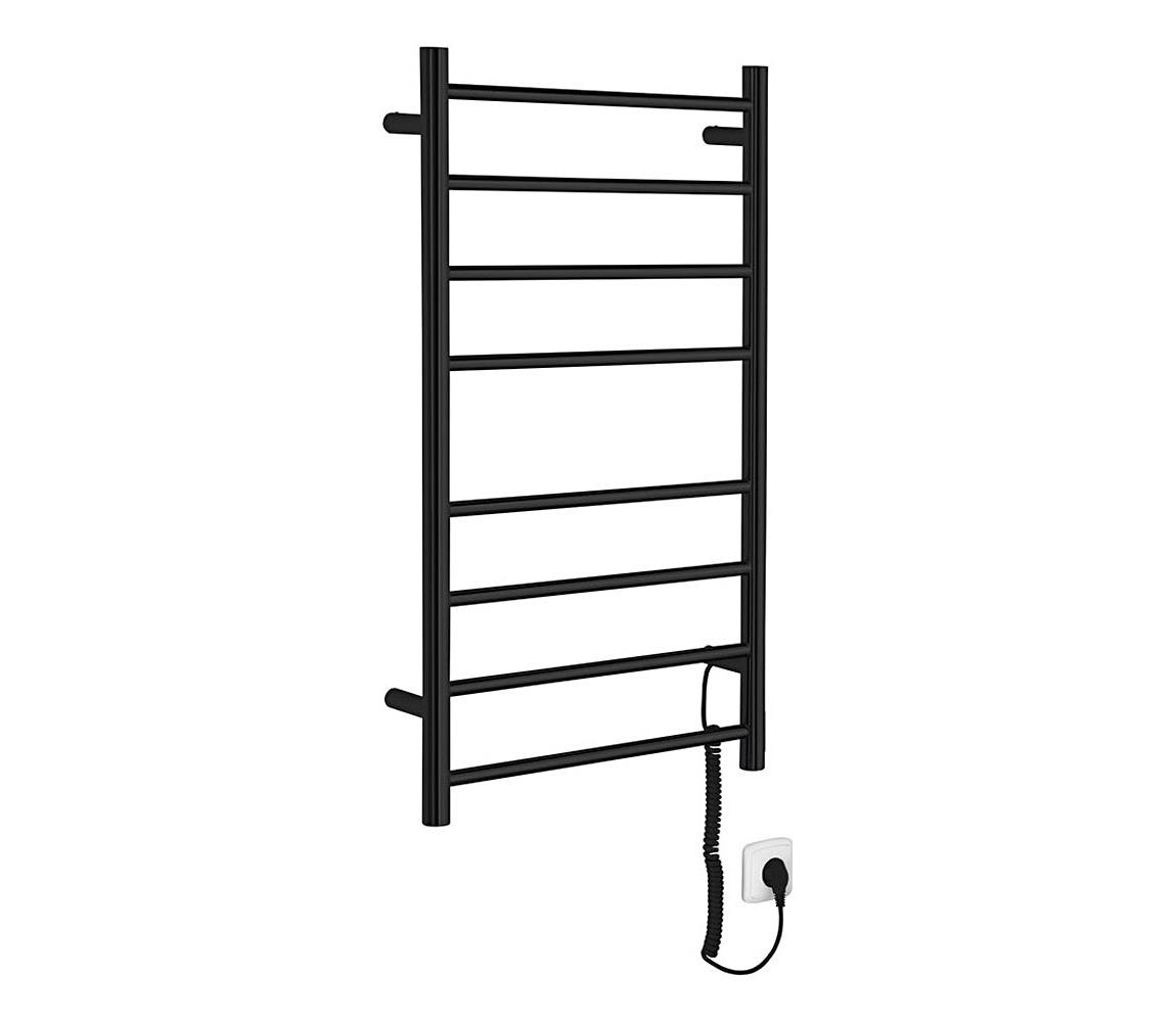 Sapho - Elektrický sušiak na uteráky REDONDO 75W 90x50 cm matná čierna ER220BV