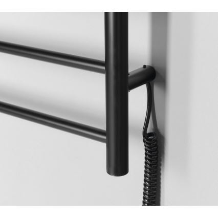Sapho - Elektrický sušiak na uteráky REDONDO 75W 90x50 cm matná čierna