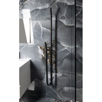 Sapho - Elektrický sušiak na uteráky s časovačom DUOPASSO 45W 170x12 cm matná čierna