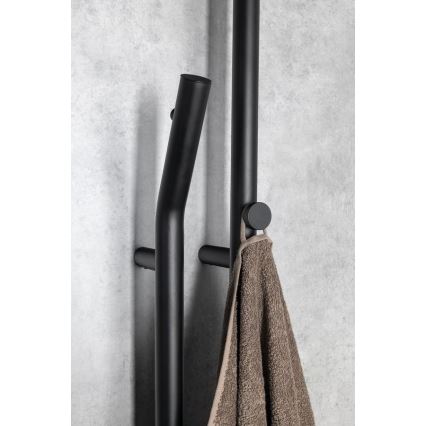 Sapho - Elektrický sušiak na uteráky s časovačom DUOPASSO 45W 170x12 cm matná čierna