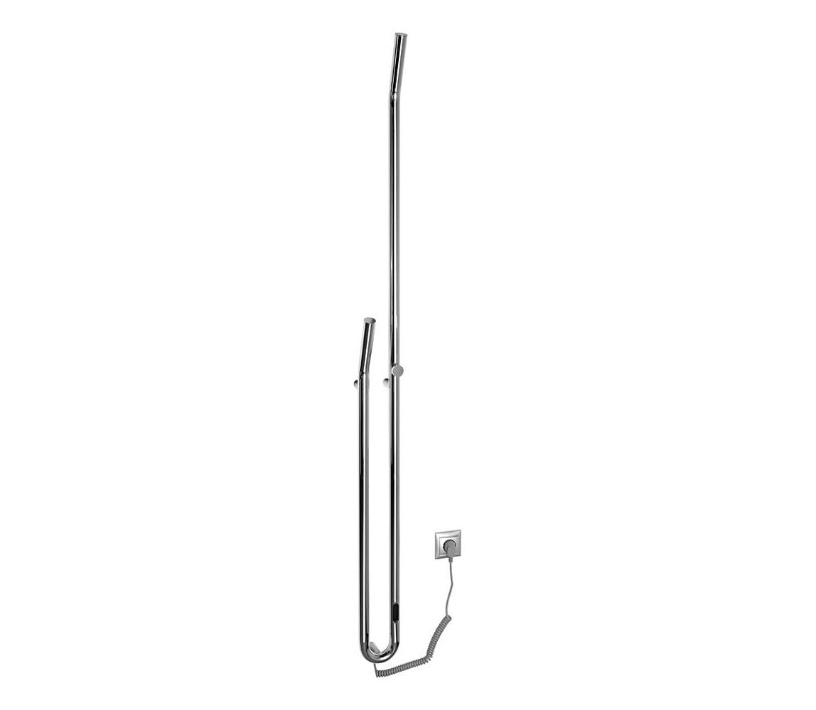 Sapho - Elektrický sušiak na uteráky s časovačom DUOPASSO 45W 170x12 cm lesklý chróm ER730