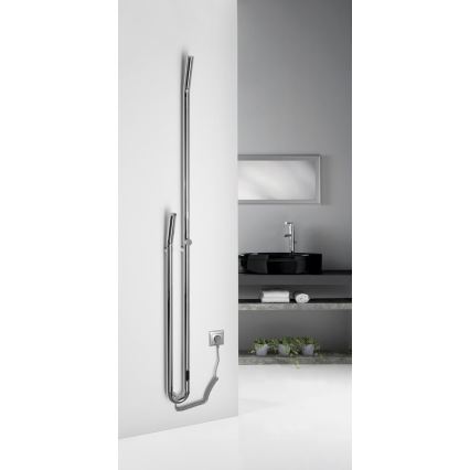 Sapho - Elektrický sušiak na uteráky s časovačom DUOPASSO 45W 170x12 cm lesklý chróm