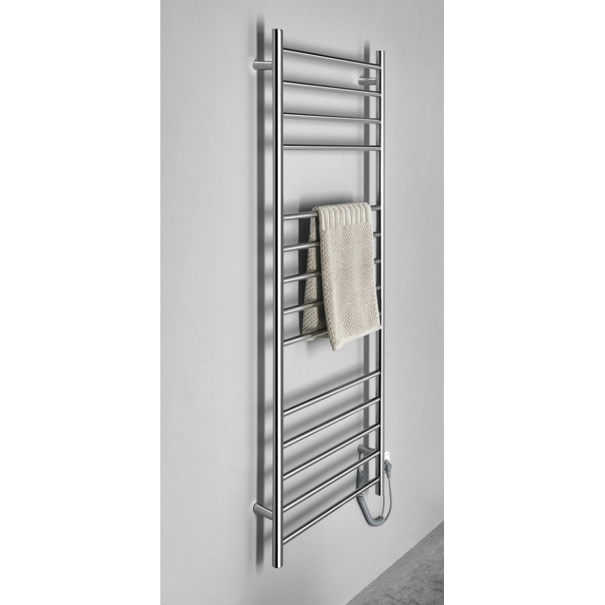 Sapho - Elektrický sušič na uteráky REDONDO 130W/230V 150 cm lesklý chróm pravý okrúhly