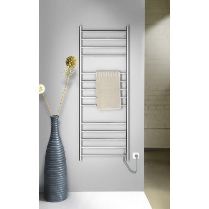 Sapho - Elektrický sušič na uteráky REDONDO 130W/230V 150 cm lesklý chróm pravý okrúhly
