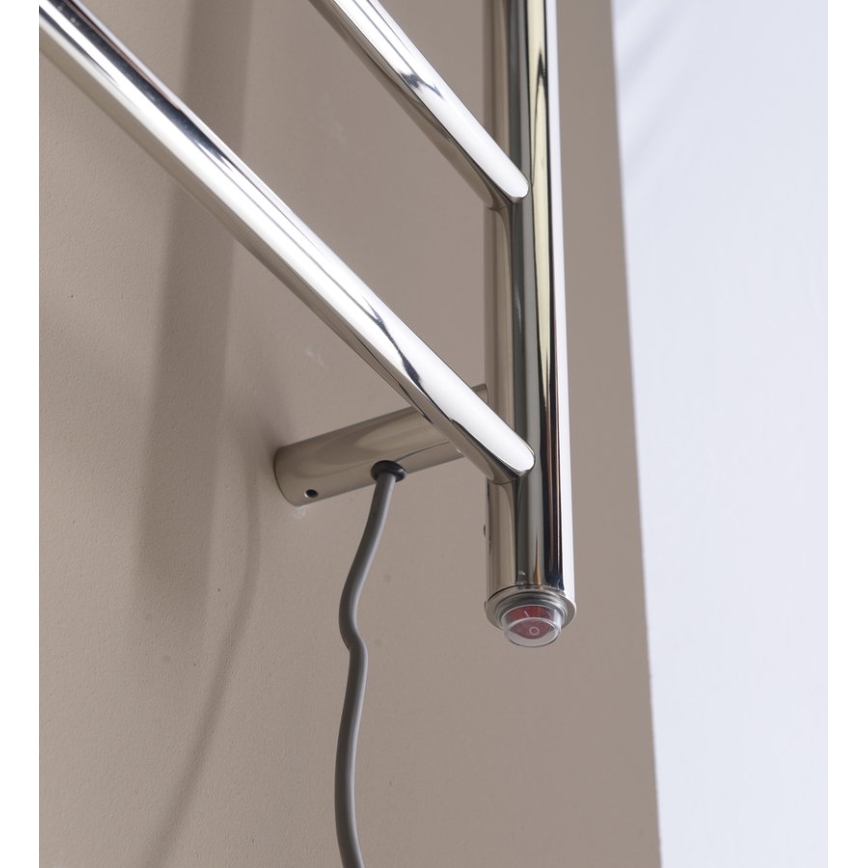 Sapho - Elektrický sušič na uteráky REDONDO 130W/230V 150 cm lesklý chróm pravý okrúhly