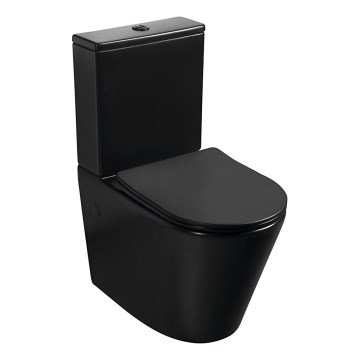 Sapho - Kombinované WC PACO, keramika/čierna