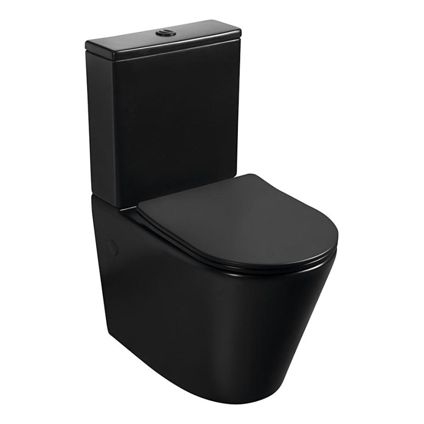 Sapho - Kombinované WC PACO, keramika/čierna