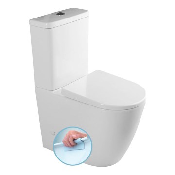 Sapho - Kombinované WC TURKU, spodný/zadný odpad, keramika/biela