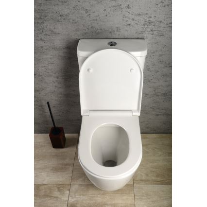 Sapho - Kombinované WC TURKU, spodný/zadný odpad, keramika/biela