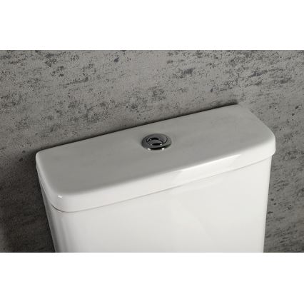 Sapho - Kombinované WC TURKU, spodný/zadný odpad, keramika/biela