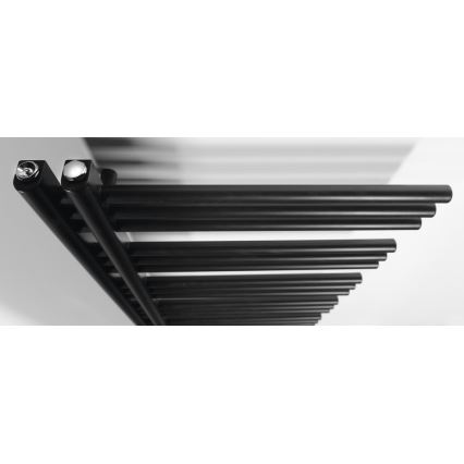 Sapho - Kúpeľňový radiátor DORLION 400W/230V 50x120 cm matná čierna