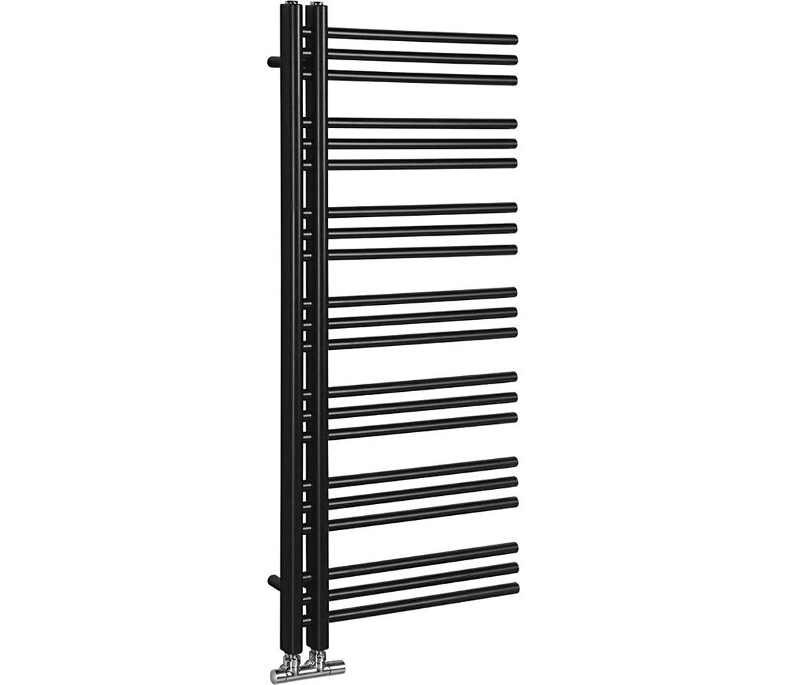 Sapho - Kúpeľňový radiátor DORLION 400W 50x120x50 cm matná čierna 1130-21