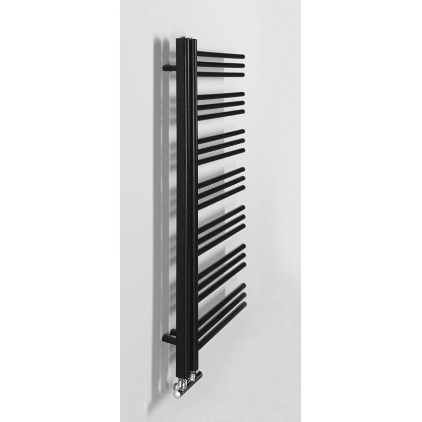 Sapho - Kúpeľňový radiátor DORLION 400W 50x120x50 cm matná čierna