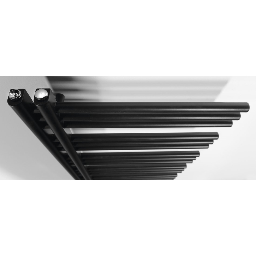 Sapho - Kúpeľňový radiátor DORLION 400W 50x120x50 cm matná čierna