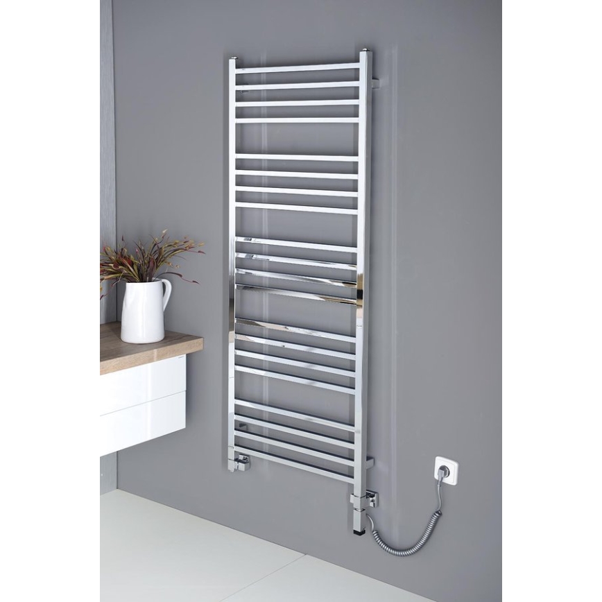 Sapho - Kúpeľňový radiátor METRO 497W/230V 60x153 cm lesklý chróm